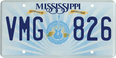 MS license plate VMG826