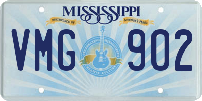 MS license plate VMG902