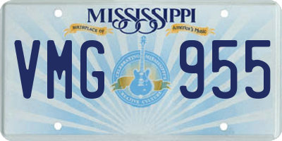 MS license plate VMG955