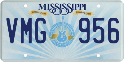 MS license plate VMG956
