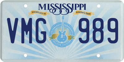MS license plate VMG989