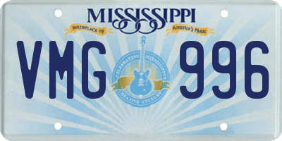 MS license plate VMG996