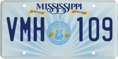 MS license plate VMH109