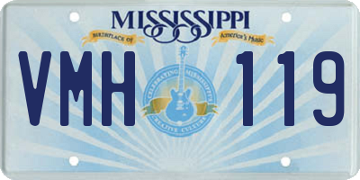 MS license plate VMH119