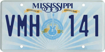 MS license plate VMH141