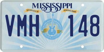 MS license plate VMH148