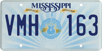 MS license plate VMH163