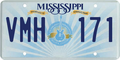 MS license plate VMH171