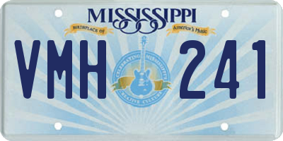 MS license plate VMH241