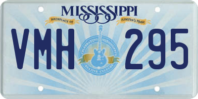 MS license plate VMH295