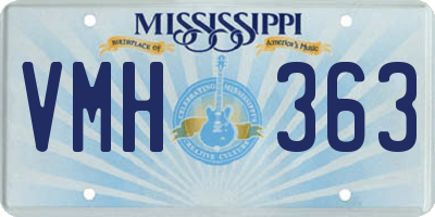 MS license plate VMH363