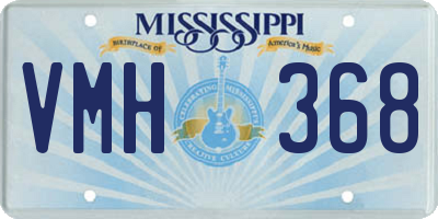 MS license plate VMH368