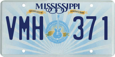 MS license plate VMH371