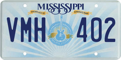 MS license plate VMH402