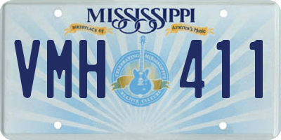 MS license plate VMH411