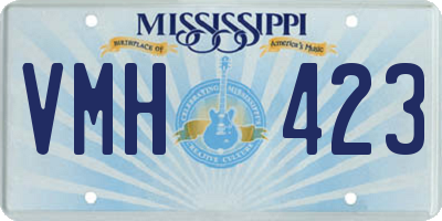 MS license plate VMH423