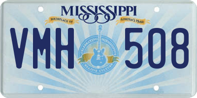 MS license plate VMH508