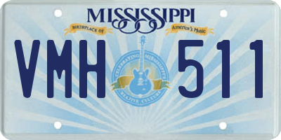 MS license plate VMH511