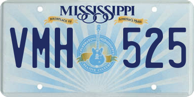 MS license plate VMH525