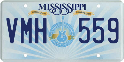 MS license plate VMH559