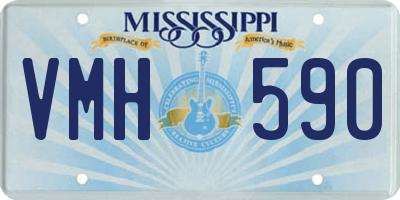 MS license plate VMH590