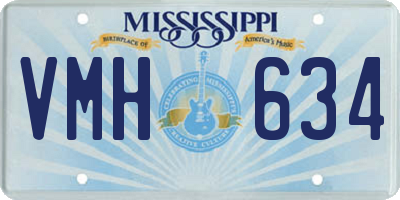 MS license plate VMH634