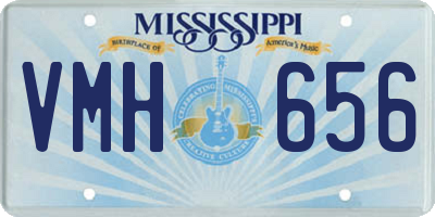 MS license plate VMH656
