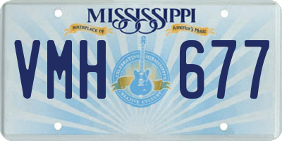 MS license plate VMH677