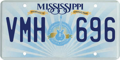 MS license plate VMH696