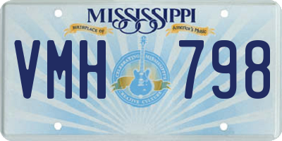 MS license plate VMH798