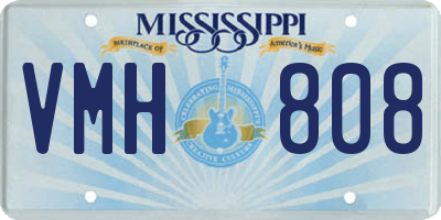 MS license plate VMH808