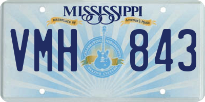 MS license plate VMH843