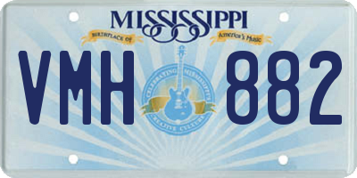 MS license plate VMH882