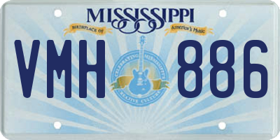 MS license plate VMH886