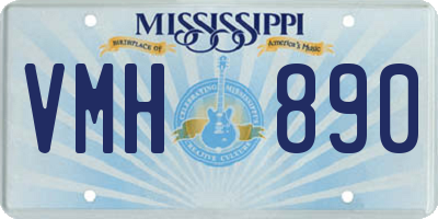 MS license plate VMH890