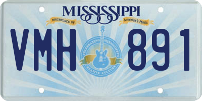 MS license plate VMH891