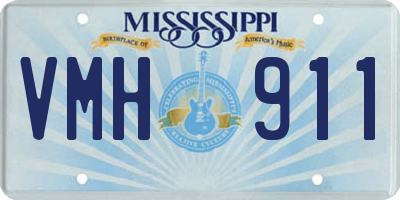 MS license plate VMH911