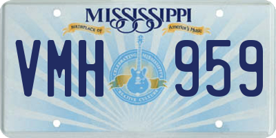 MS license plate VMH959