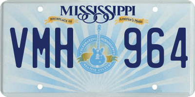 MS license plate VMH964