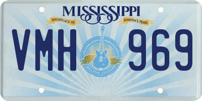 MS license plate VMH969