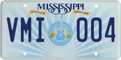 MS license plate VMI004