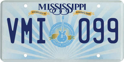 MS license plate VMI099