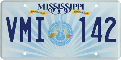 MS license plate VMI142