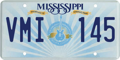 MS license plate VMI145