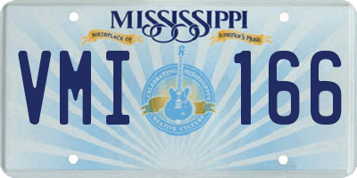 MS license plate VMI166
