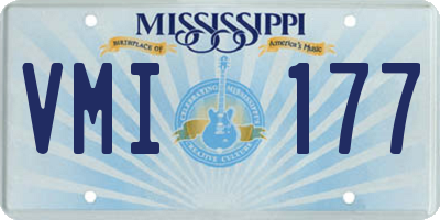 MS license plate VMI177