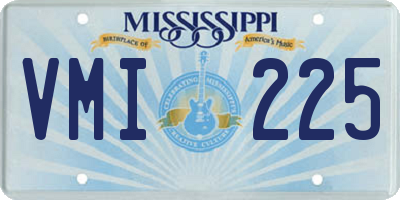 MS license plate VMI225