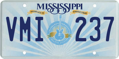 MS license plate VMI237