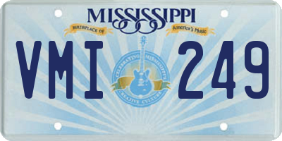 MS license plate VMI249