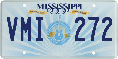 MS license plate VMI272